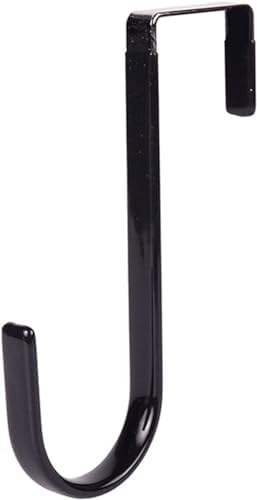 Black Wreath Hanger Door Hook 5 Inch Carbon Steel