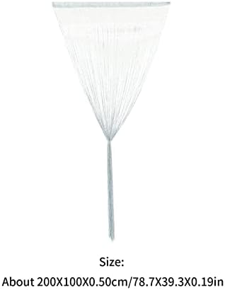 FOMIYES Grey Tassel Curtain for Doors and Windows