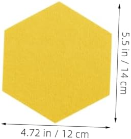 VICASKY 20pcs Hexagon Felt Board Tiles for Walls