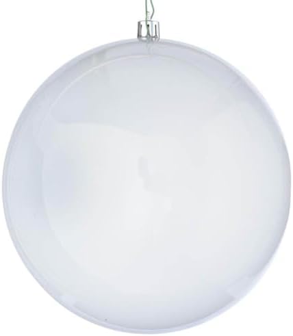 Vickerman 708651 6 Inch White Pearl Ball UV Drill 4 Pack