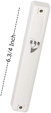 Super Stamt Mezuzah Case Holder 25 pcs Plastic Silver Waterproof