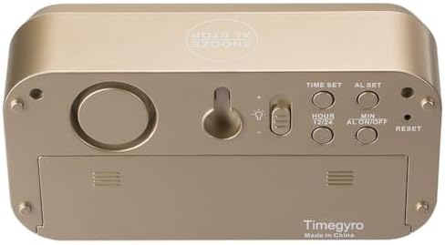 Timegyro Alarm Clock for Bedrooms with 3 Level Brightness Adjustable