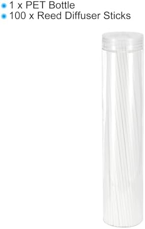 PATIKIL 30CM Reed Diffuser Stick 100 Pack with PET Bottle