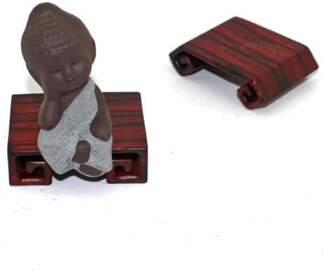 Rectangular Rosewood Pedestal Stand for Asian Vase Buddha Statue