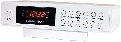 HX-155CR Kitchen Clock Radio with Timer and Dual Alarm