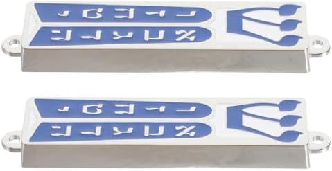 LOGOFUN 2pcs Metal Mezuzah with Scroll Door Ornament