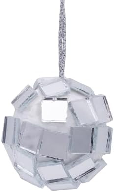 Kurt Adler 24-Piece Glass Silver Mirrored Ball Ornament Set