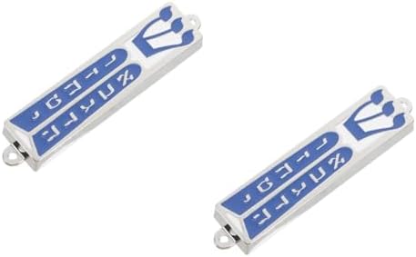 LOGOFUN 2pcs Metal Mezuzah for Door Blessing Decor