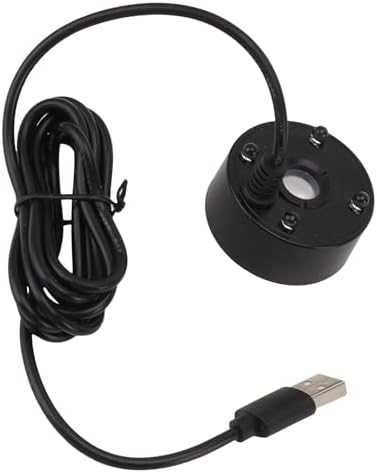 ZJchao Ultrasonic Mist Maker Fogger with LED Lights - 5V USB Black