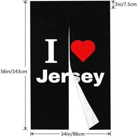 I Love Jersey Blackout Curtains for Doorways and Windows