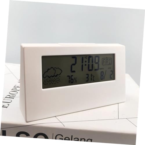 Alipis LCD Weather Alarm Clock with Temperature and Humidity Display