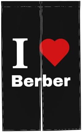 I Love Berber Blackout Curtains for Doorway 34x56in