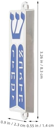 LUOZZY 2 Pcs Metal Mezuzah Scrolls Door Decor