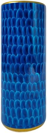 Landchy Peacock Blue Porcelain Umbrella Stand Holder