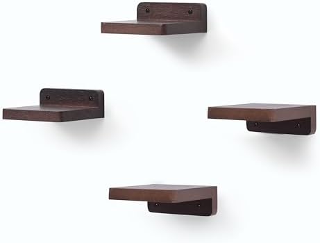 NIUBEST Small Floating Shelf 4x4 Inch Display Ledges
