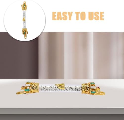 LUOZZY 4pc Bible Crown Scroll Religious Metal Door Decor