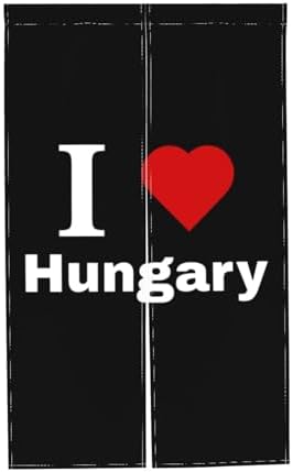 I Love Hungary Blackout Curtains for Doorways and Windows