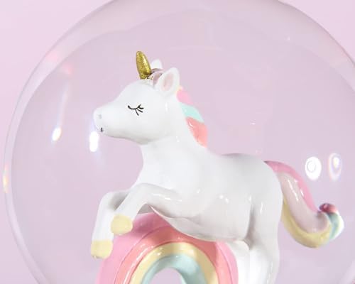 Unicorn Snow Globe with Music for Kids and Adults