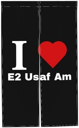 I Love E2 USAF Blackout Curtains 34x56in Door Panels
