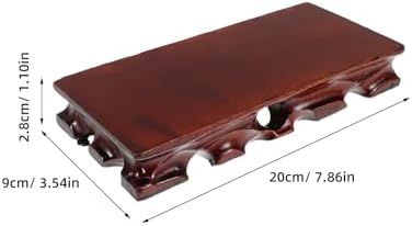 LOGOFUN Wooden Vintage Teapot Base Display Stand