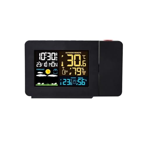 Weather Station Alarm Clock with Time Projection and Dual Alarm