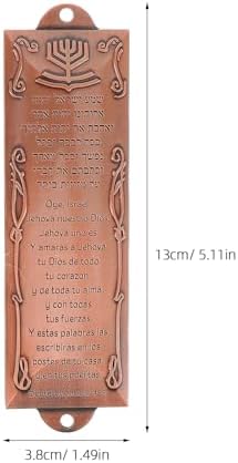 LOGOFUN Mezuzah with Scroll Metal Case Rose Gold