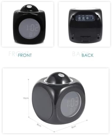 LCD Talking Projection Alarm Clock with Time and Temperature Display