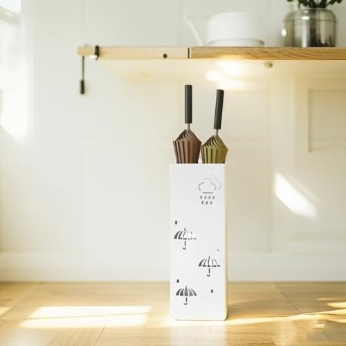 Seek Rare Hollow Clouds Pattern Metal Umbrella Stand Organizer