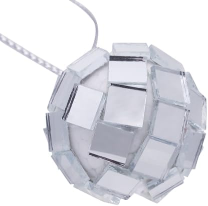 Kurt Adler 24-Piece Glass Silver Mirrored Ball Ornament Set