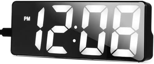 Digital LED Alarm Clock with Mirror and Multi-alarm Function