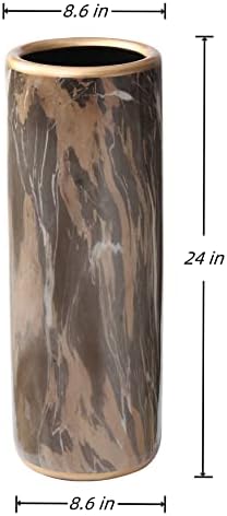 Marble Pattern Umbrella Stand Modern Bucket Design