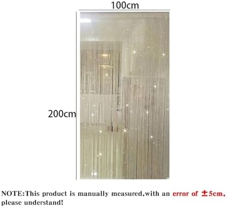 Deep Blue Shimmer Tassel String Curtain for Room Divider