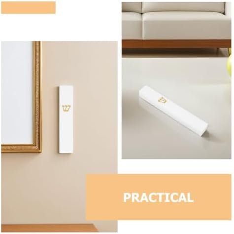 LOGOFUN 2PCS Resin Mezuzah Case Doorway Decor