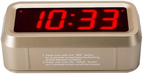 Timegyro Alarm Clock for Bedrooms with 3 Level Brightness Adjustable