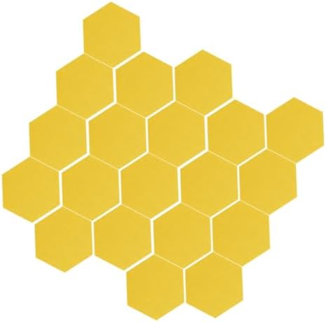 VICASKY 20pcs Hexagon Felt Board Tiles for Walls