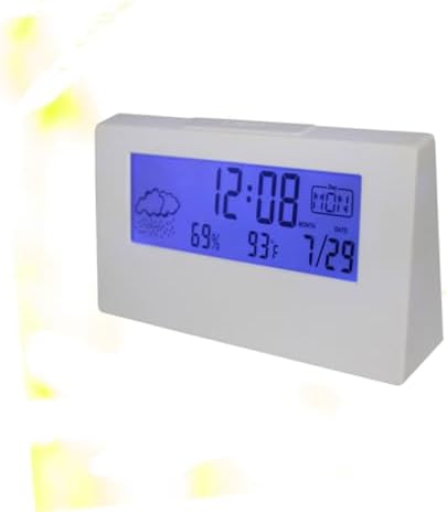 Alipis LCD Weather Alarm Clock with Temperature and Humidity Display