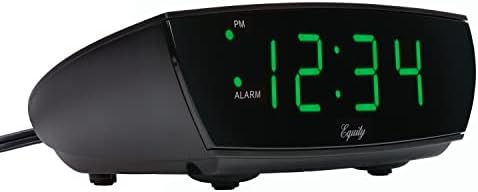 La Crosse Technology Equity 75902 Green LED Digital Alarm Clock