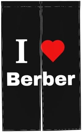 I Love Berber Blackout Curtains 34x56in Doorway Panel