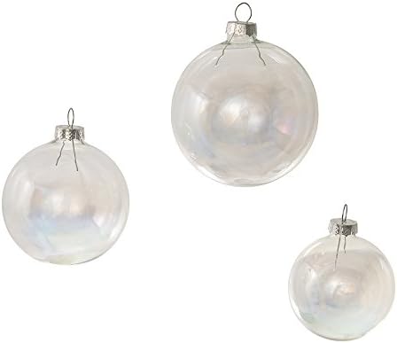 Kurt Adler 20 Piece Iridescent Glass Ball Ornament Set
