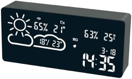 LED Smart Alarm Clock with Weather Forecast and WiFi Control