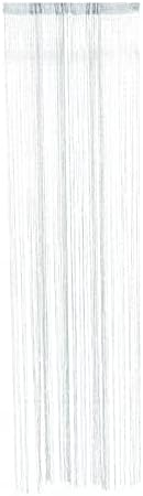 FOMIYES Grey Tassel Curtain for Doors and Windows