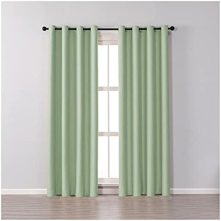 Lieson Polyester Eyelet Curtains 96 inch Long 2 Panels