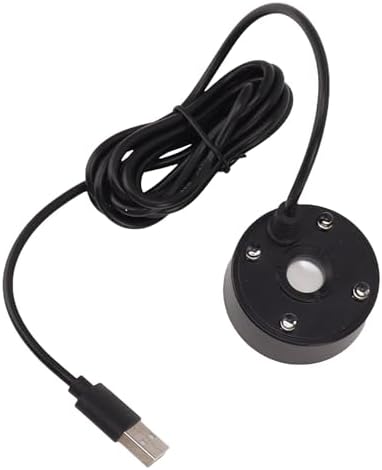 ZJchao Ultrasonic Mist Maker Fogger with LED Lights - 5V USB Black
