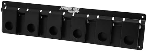 Extreme Max 6-Mount Umbrella Holder Wall Mount Black