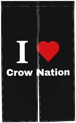 I Love Crow Nation Blackout Curtains for Doorways