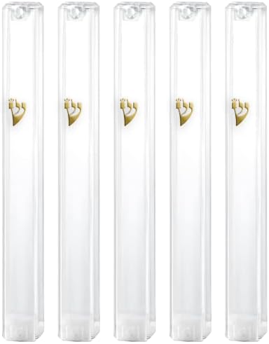 Mezuzah Case Holder Lot of 25 pcs Waterproof Silver Rectangle