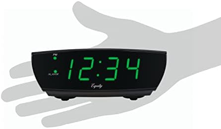 La Crosse Technology Equity 75902 Green LED Digital Alarm Clock