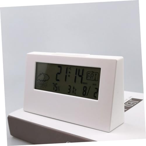 Alipis LCD Weather Alarm Clock with Temperature and Humidity Display