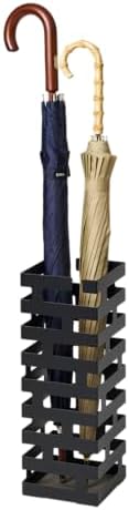 Yamazaki Home Storage Walking Canes Steel Umbrella Stand Black