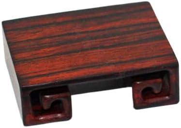 Rectangular Rosewood Pedestal Stand for Asian Vase Buddha Statue